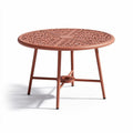 Tavolo quadrato in metallo verde 80 x 80 x 75 cm per esterni