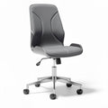 Sedia da ufficio regolabile in altezza con rivestimento grigio 45 x 45 x 90cm